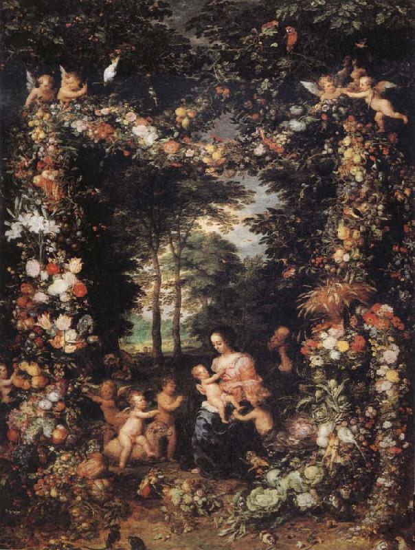 Jan Brueghel The Elder The Holy Family oil painting picture